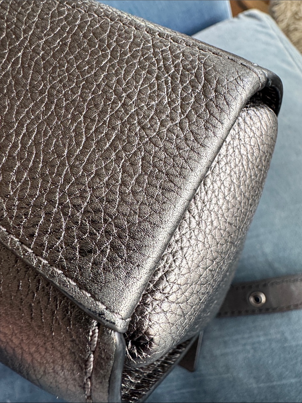 COACH Metallic Leather Dufflette Crossbody - No F1892-34187 - Picture 16 of 16